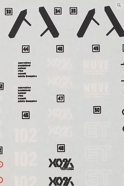HiRes Water Slide Decal #F15 MG 1/100 Justice Gundam
