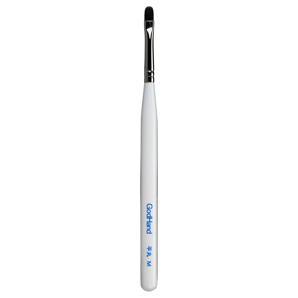 GodHand - Brushwork Softest Hobby Filbert Paint Brush Medium with Cap