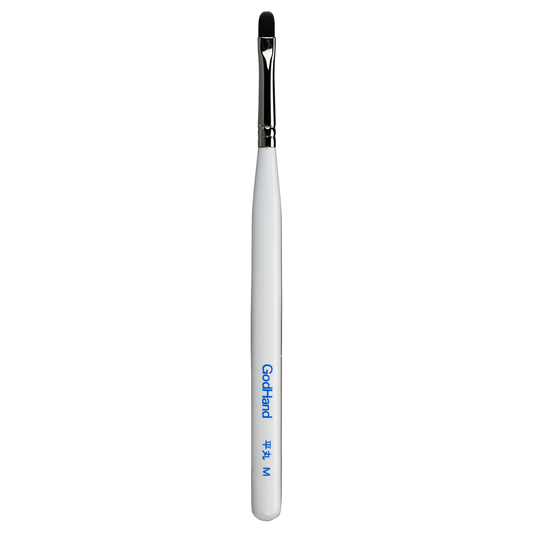 GodHand - Brushwork Softest Hobby Filbert Paint Brush Medium with Cap