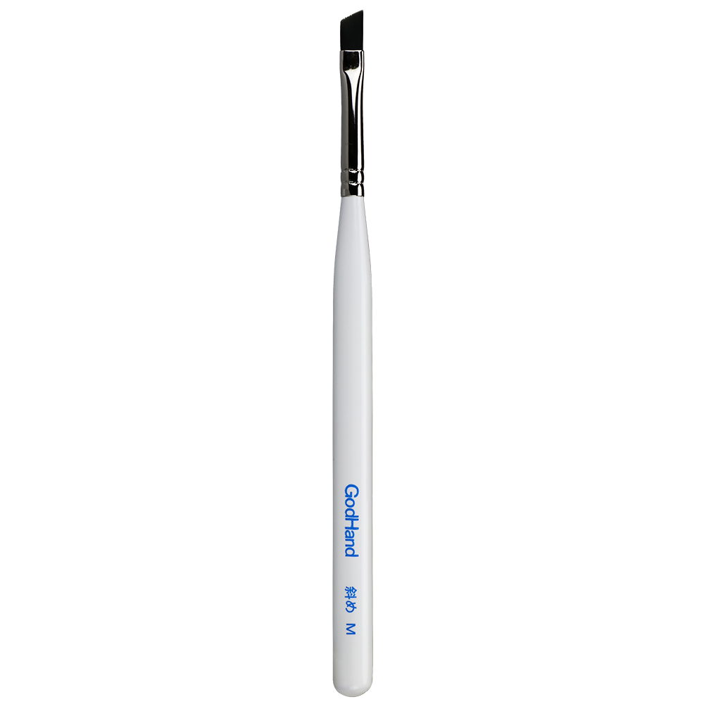 GodHand - Brushwork Softest Hobby Angular Paint Brush Medium with Cap