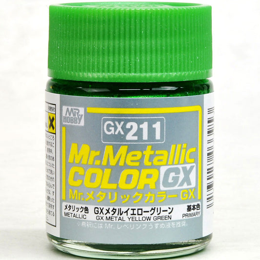 Mr. Color GX211 GX Metal Yellow Green (Metallic) 18ml