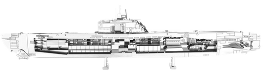 Metal Earth - German U-Boat Type XXI