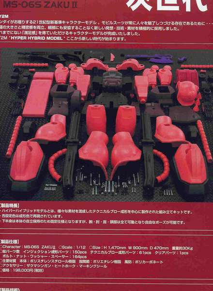 HY2M 1/12 MS-06S Zaku II (Display Model)