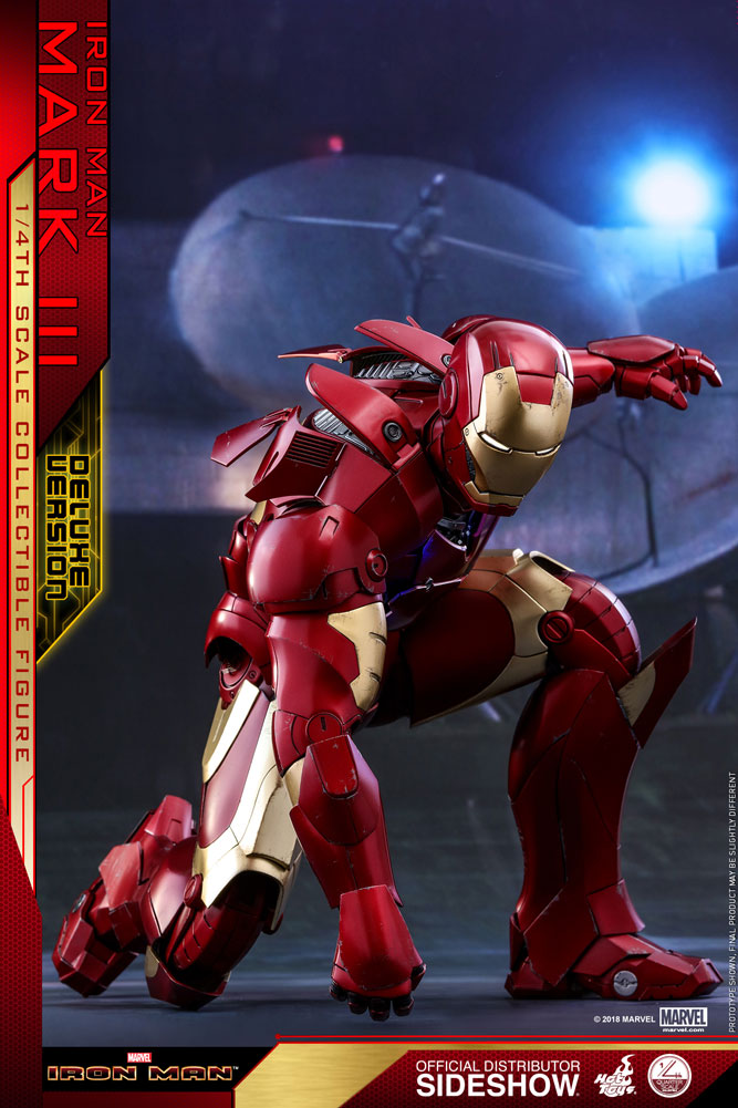 Iron Man Mark III Deluxe Version Quarter Scale Figure by Hot Toys