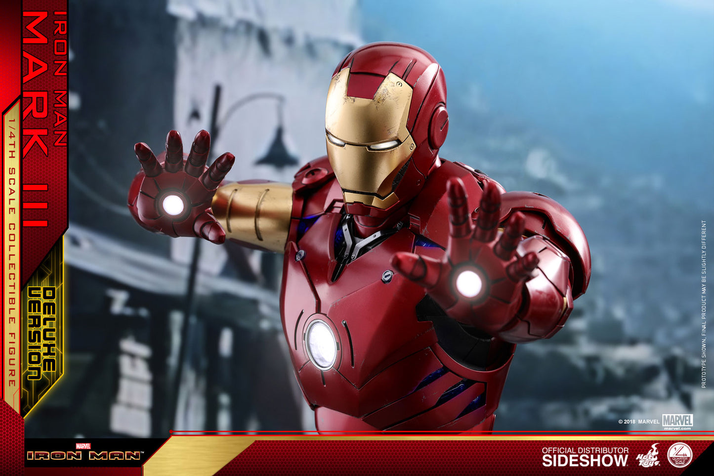 Iron Man Mark III Deluxe Version Quarter Scale Figure by Hot Toys