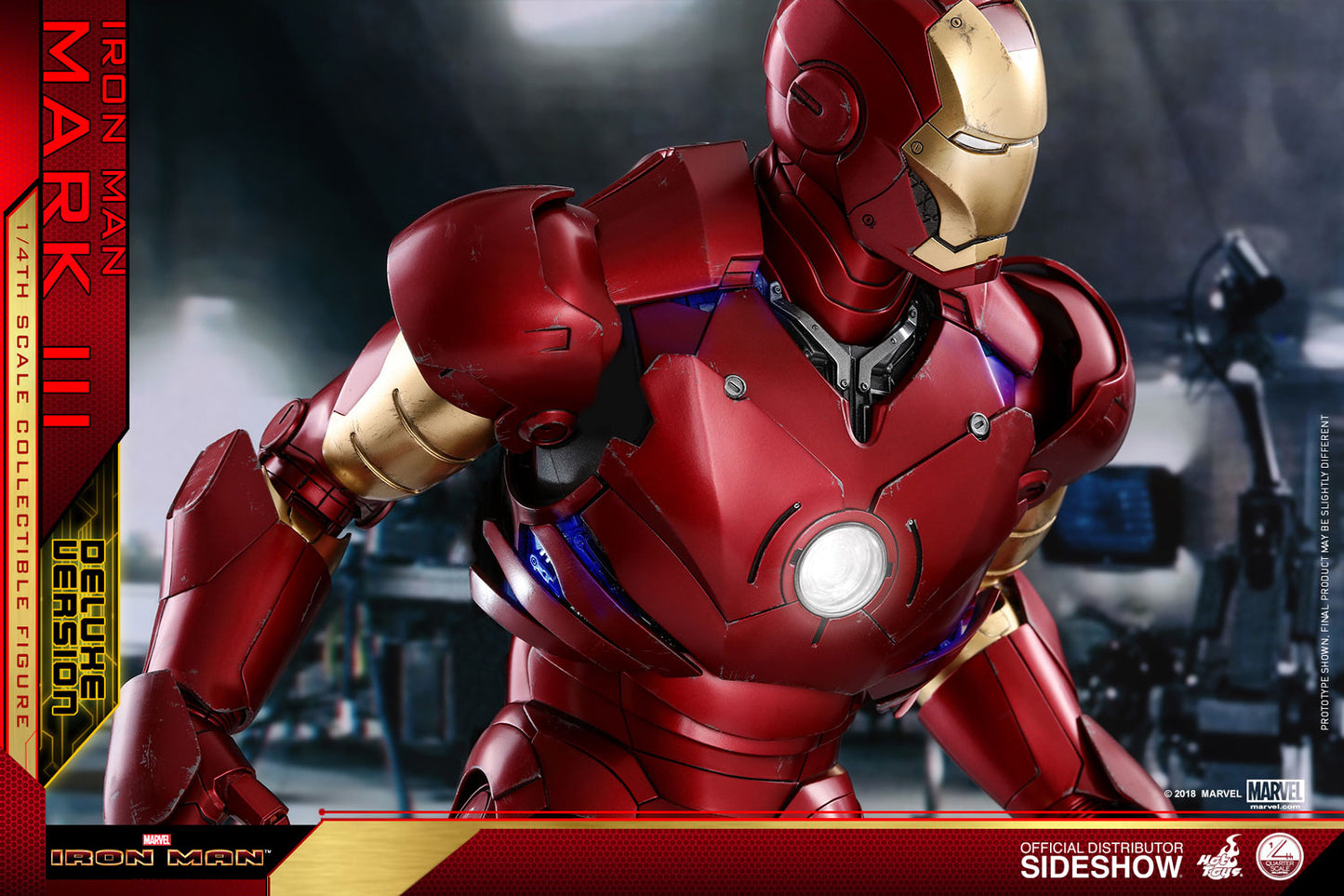 Iron Man Mark III Deluxe Version Quarter Scale Figure by Hot Toys