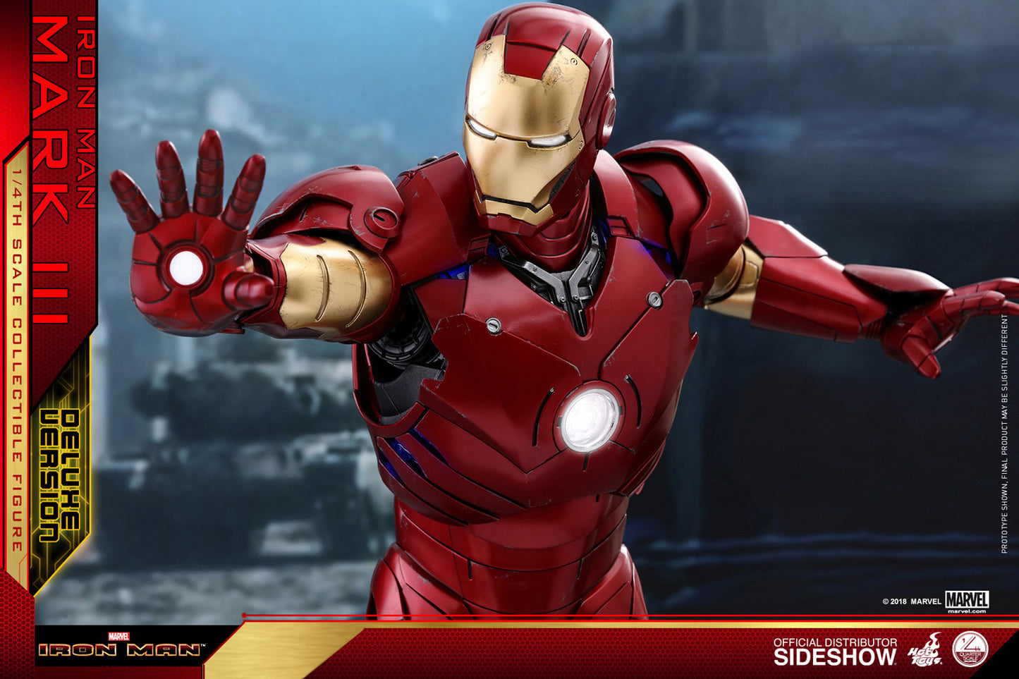 Iron Man Mark III Deluxe Version Quarter Scale Figure by Hot Toys