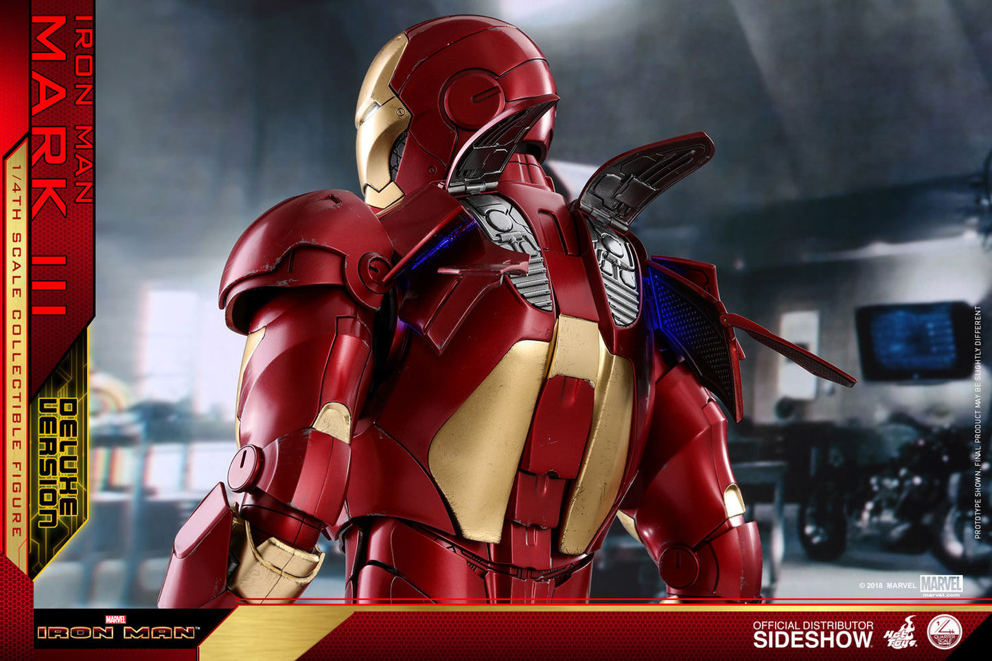 Iron Man Mark III Deluxe Version Quarter Scale Figure by Hot Toys