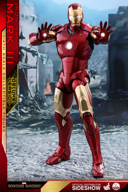 Iron Man Mark III Deluxe Version Quarter Scale Figure by Hot Toys