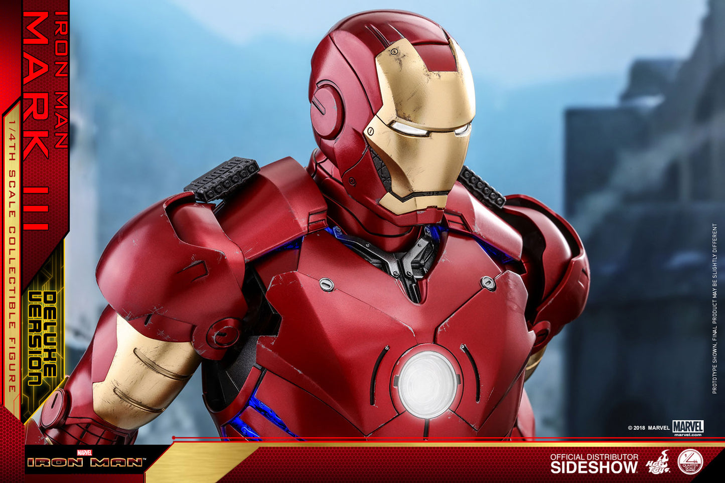 Iron Man Mark III Deluxe Version Quarter Scale Figure by Hot Toys
