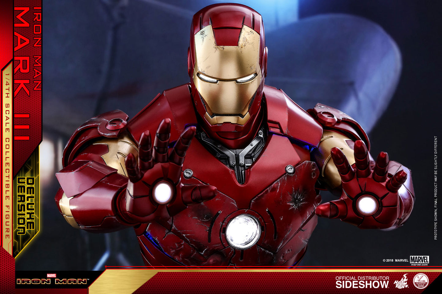 Iron Man Mark III Deluxe Version Quarter Scale Figure by Hot Toys