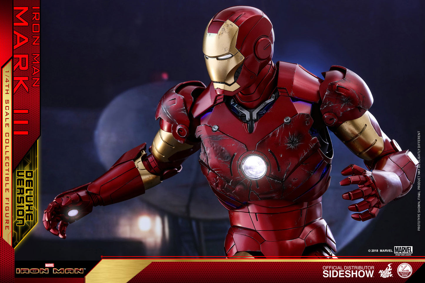 Iron Man Mark III Deluxe Version Quarter Scale Figure by Hot Toys