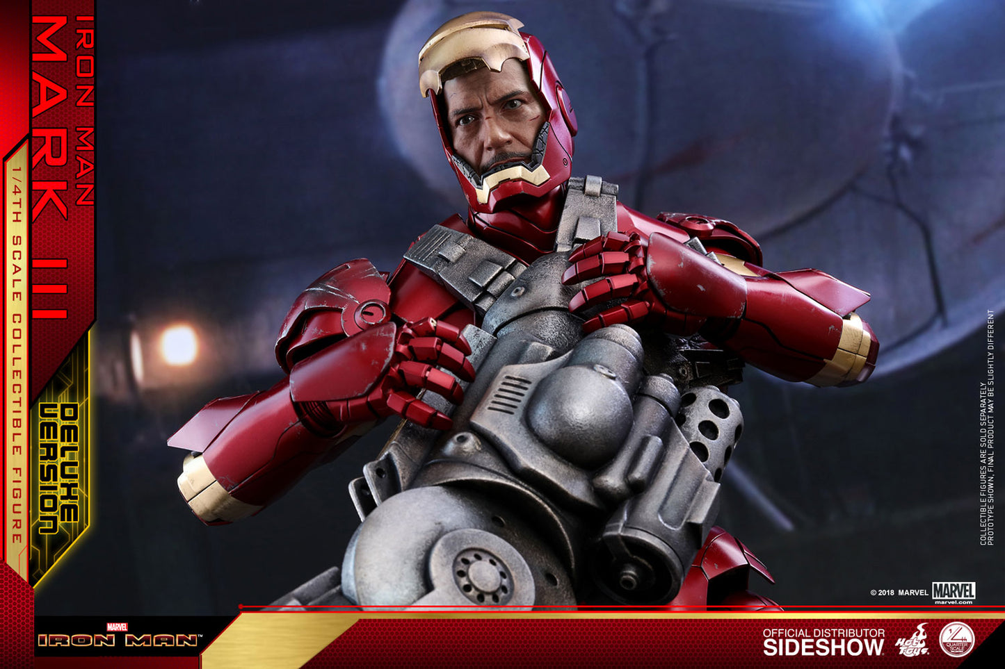 Iron Man Mark III Deluxe Version Quarter Scale Figure by Hot Toys