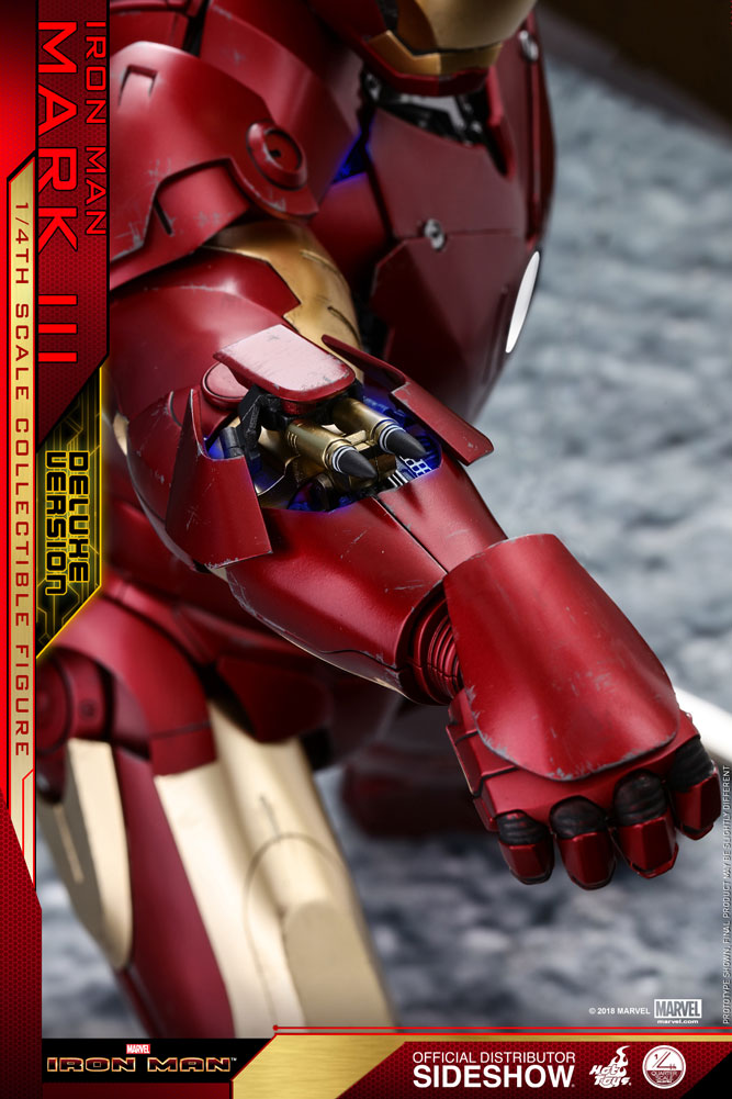 Iron Man Mark III Deluxe Version Quarter Scale Figure by Hot Toys