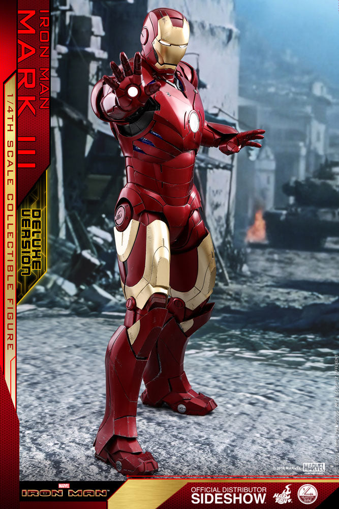 Iron Man Mark III Deluxe Version Quarter Scale Figure by Hot Toys