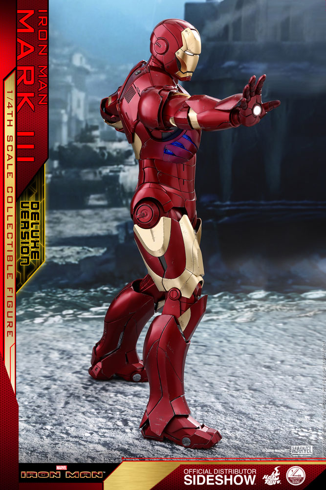 Iron Man Mark III Deluxe Version Quarter Scale Figure by Hot Toys