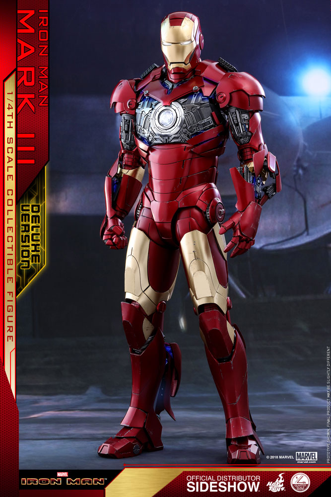 Iron Man Mark III Deluxe Version Quarter Scale Figure by Hot Toys