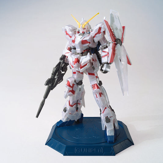 Premium Bandai HG 1/144 THE GUNDAM BASE LIMITED UNICORN GUNDAM DESTROY MODE [METALLIC GROSS INJECTION]