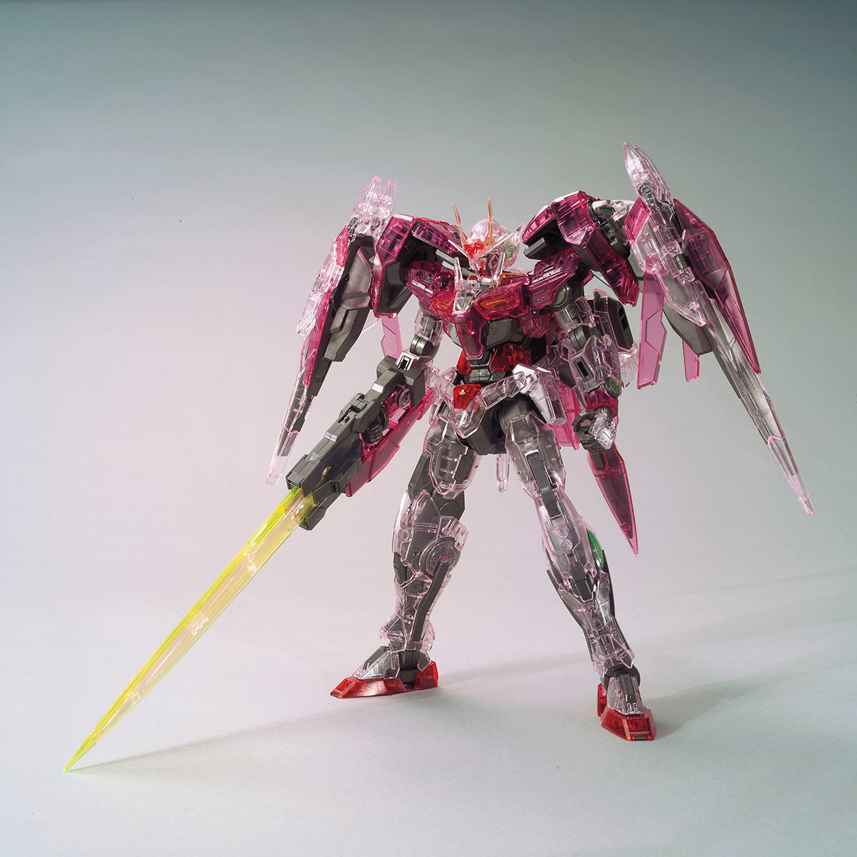 Premium Bandai MG 1/100 THE GUNDAM BASE LIMITED TRANS-AM RAISER [CLEAR COLOR]