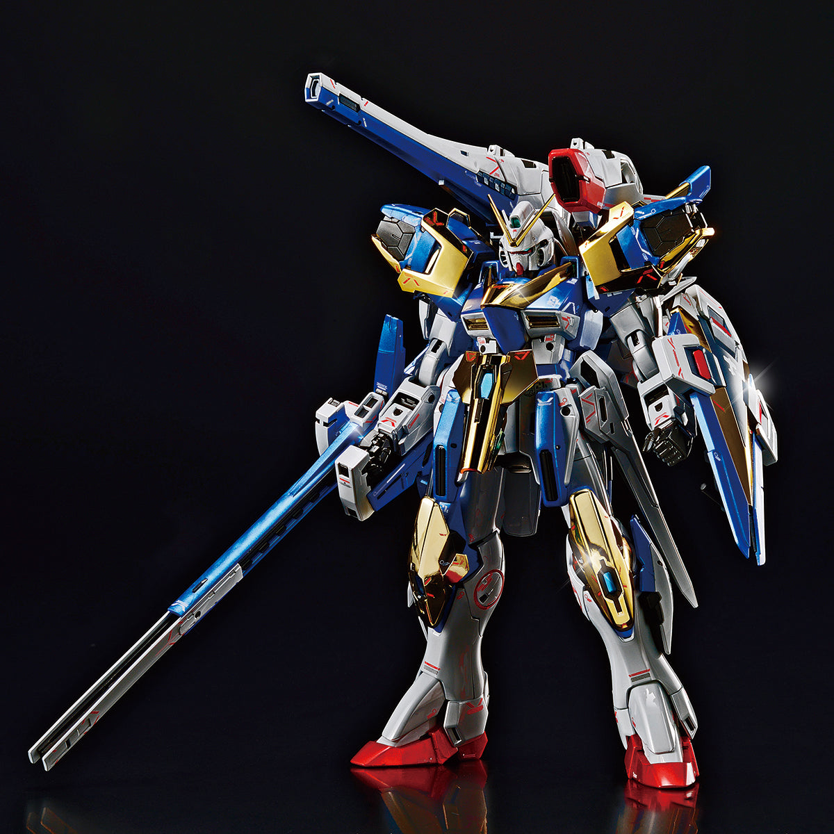 Premium Bandai MG 1/100 THE GUNDAM BASE LIMITED VICTORY TWO ASSAULT BUSTER GUNDAM Ver.Ka [TITANIUM FINISH]