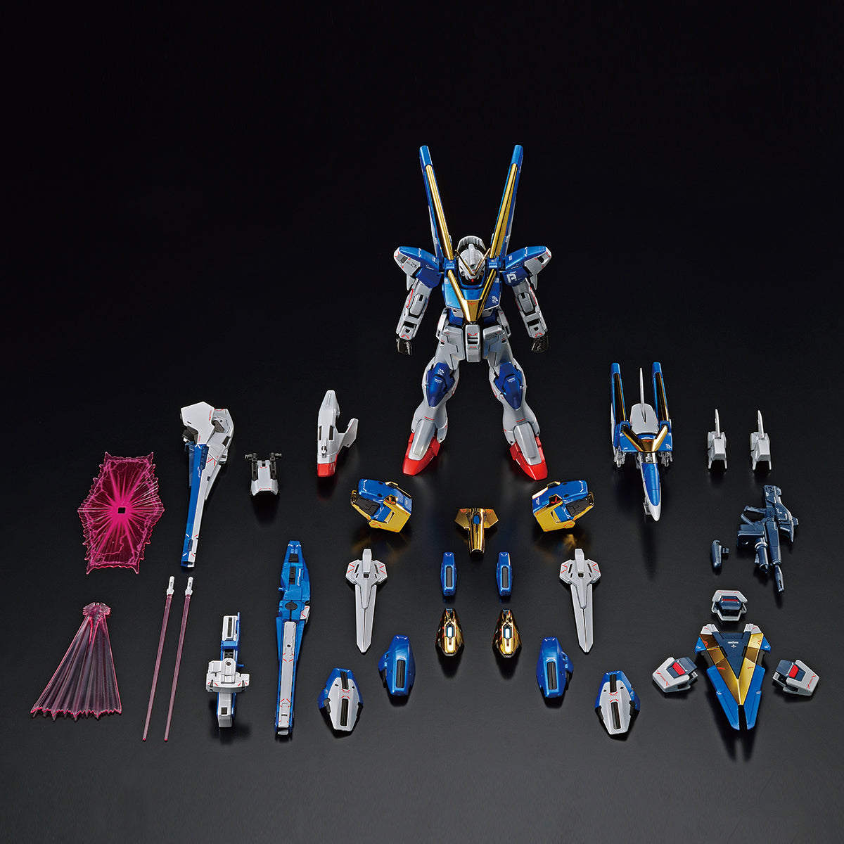 Premium Bandai MG 1/100 THE GUNDAM BASE LIMITED VICTORY TWO ASSAULT BUSTER GUNDAM Ver.Ka [TITANIUM FINISH]