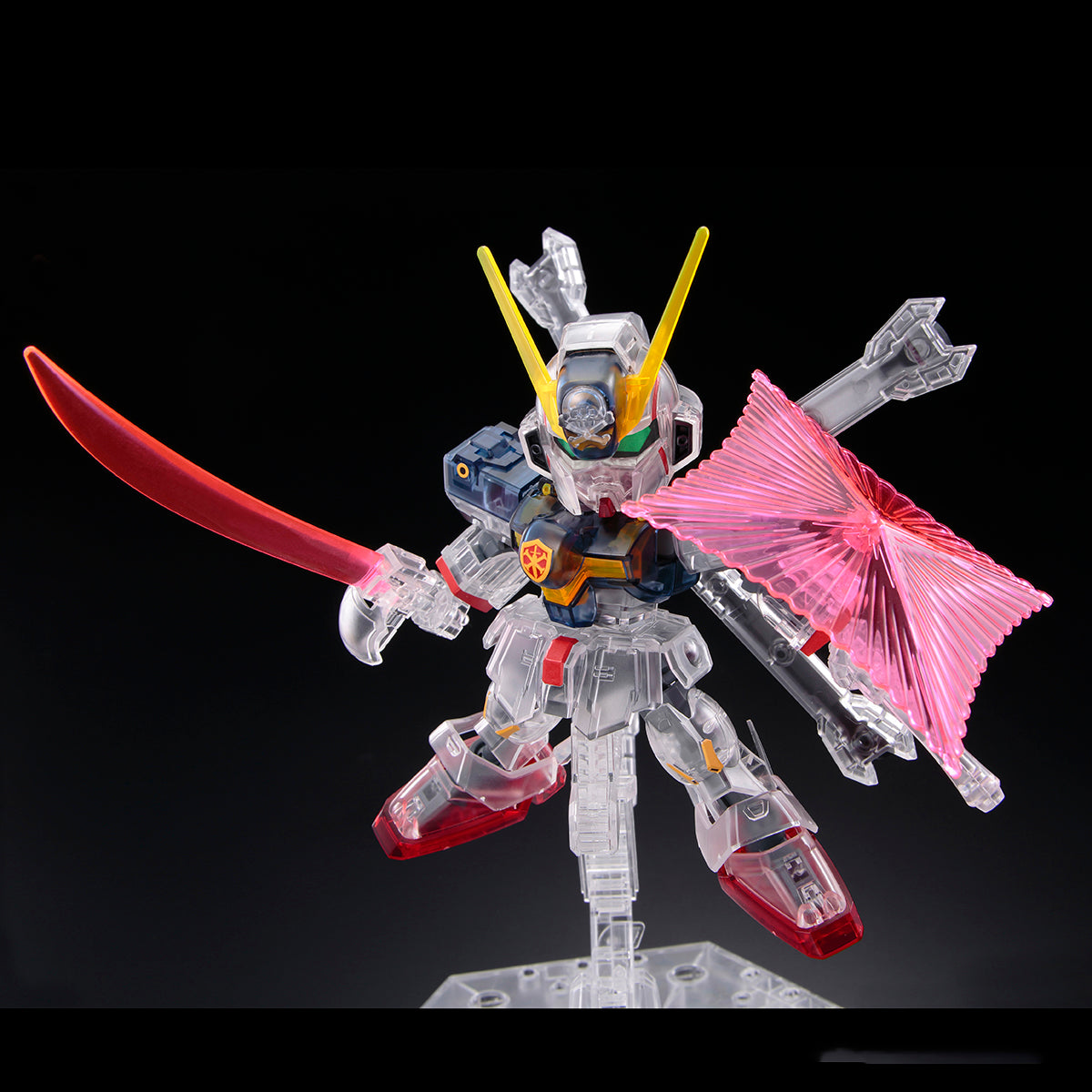 Premium Bandai SD GUNDAM CROSS SILHOUETTE CROSSBONE GUNDAM X1 (CROSS SILHOUETTE FRAME Ver.) [CLEAR COLOR]