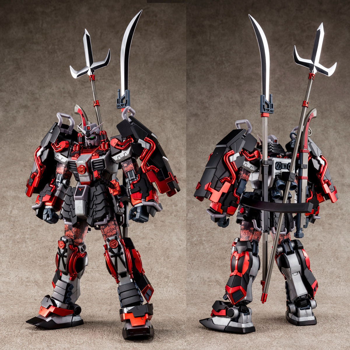 P-Bandai MG 1/100 Shin Musha Gundam Sengoku No Jin Black Robe Large Armor