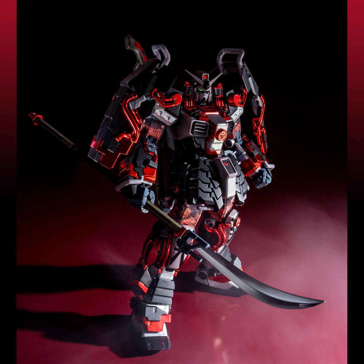 P-Bandai MG 1/100 Shin Musha Gundam Sengoku No Jin Black Robe Large Armor