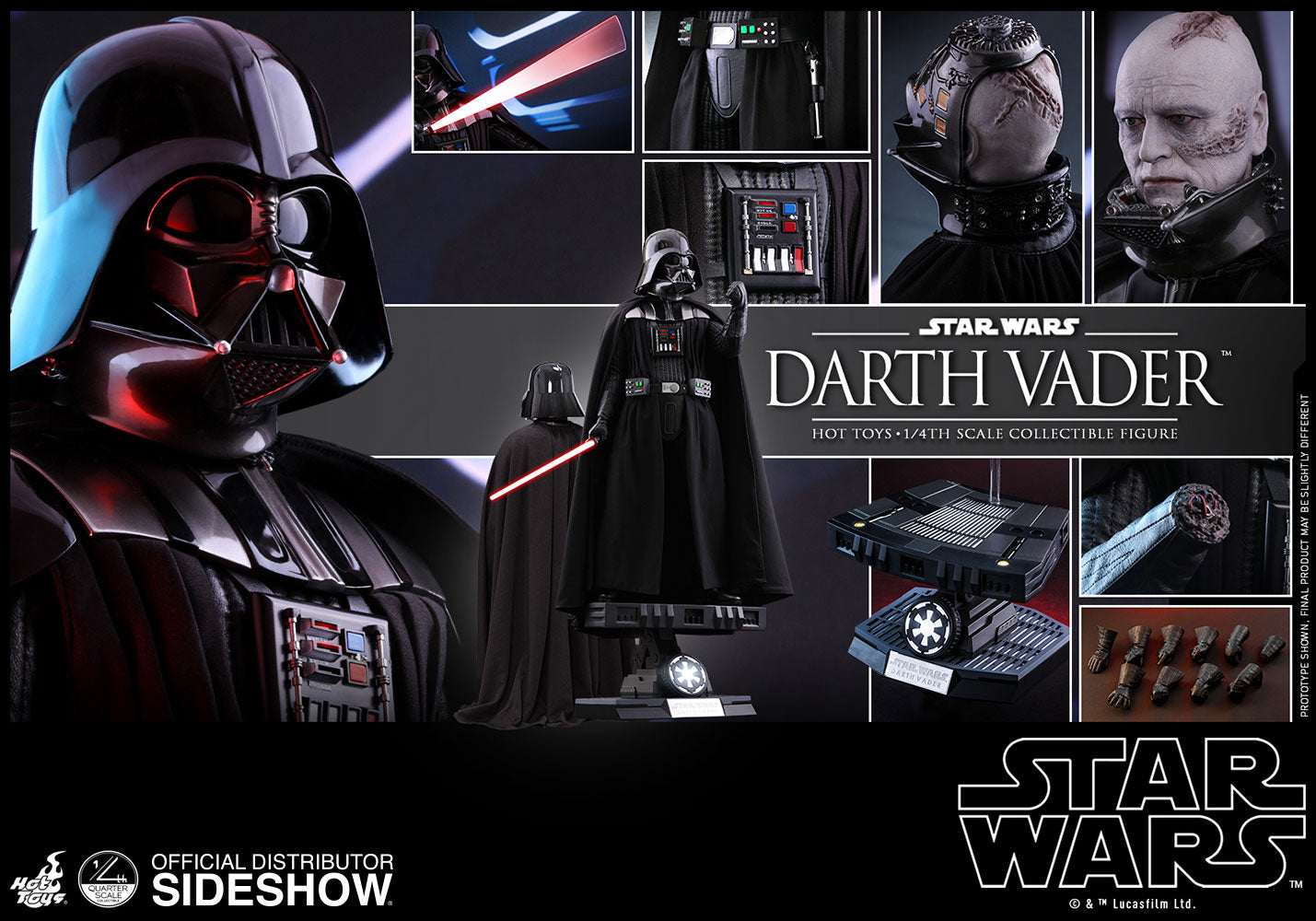 Darth Vader Special Edition - Star Wars: Return of the Jedi - Quarter Scale Figure Hot Toys