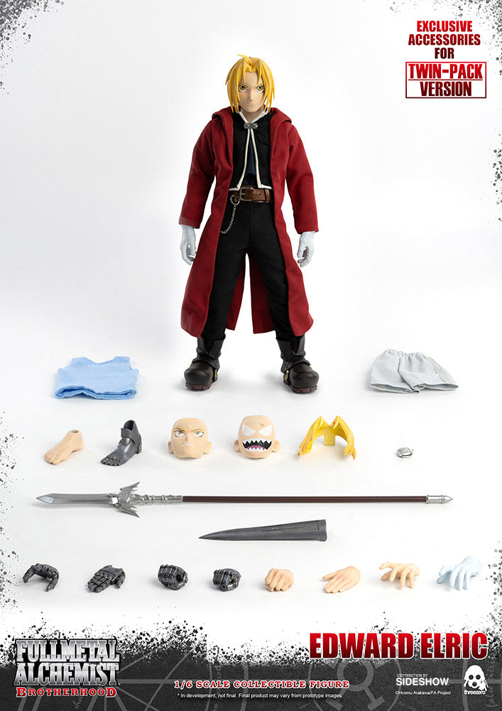 Alphonse Elric & Edward Elric (Twin Pack) Sixth Scale Figure Set by Fullmetal Alchemist Threezero