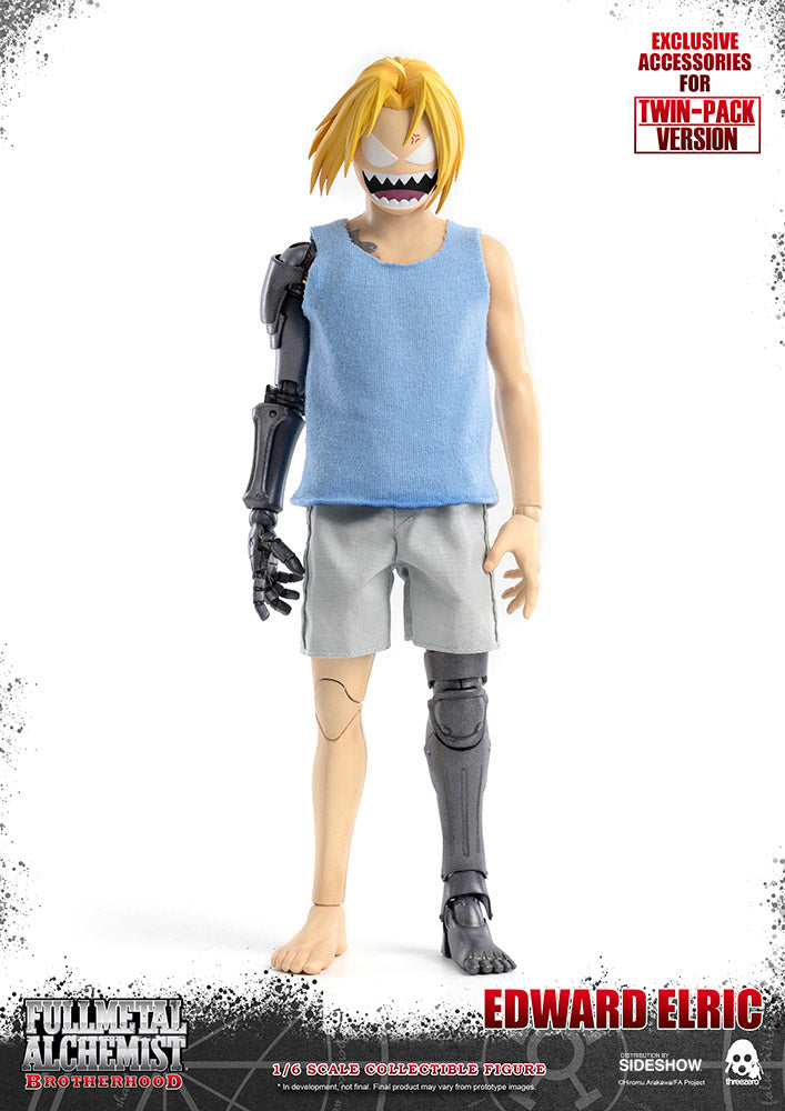 Alphonse Elric & Edward Elric (Twin Pack) Sixth Scale Figure Set by Fullmetal Alchemist Threezero
