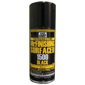Mr. Finishing Surfacer 1500 Black 170ml Spray Mr. Hobby