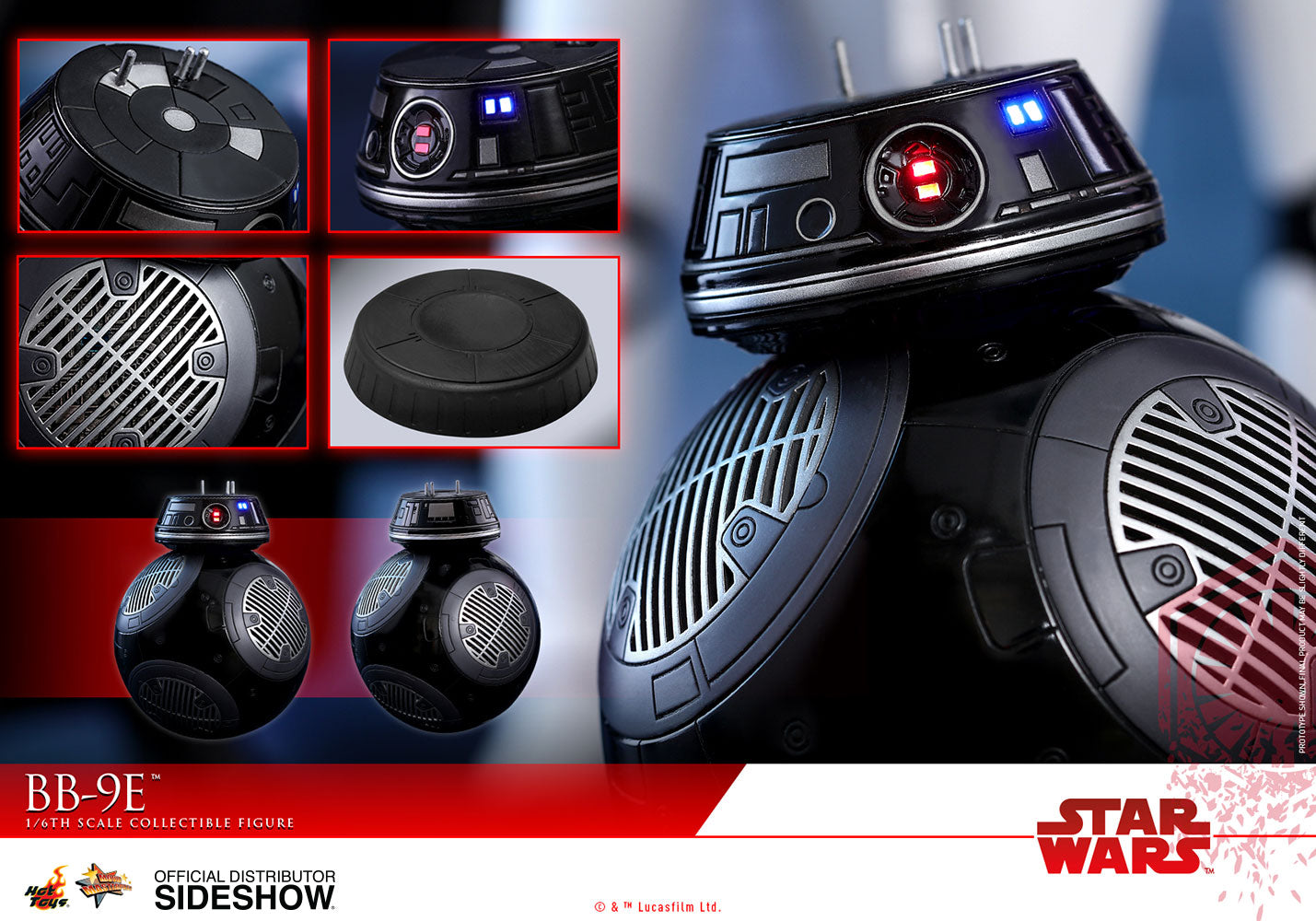 BB-9E Sixth Scale Figure - Star Wars: The Last Jedi Hot Toys