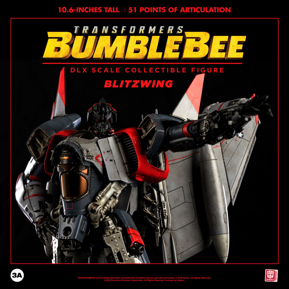 Blitzwing Collectible Figure Bumblebee Movie (ThreeA Toys) (Display Item)