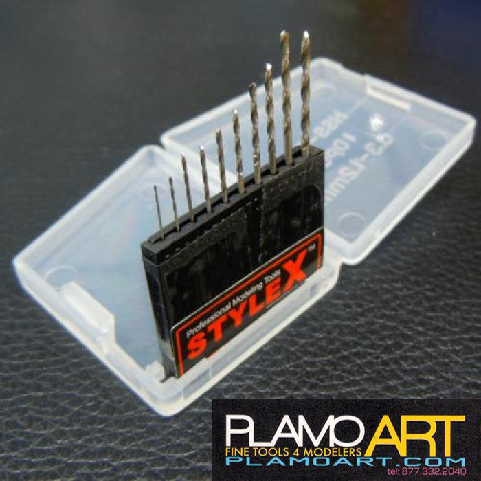 Modeling Drill Bit Set 0.3-1.2mm (10pcs)  PLAMO ART