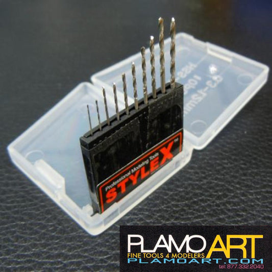 Modeling Drill Bit Set 0.3-1.2mm (10pcs)  PLAMO ART