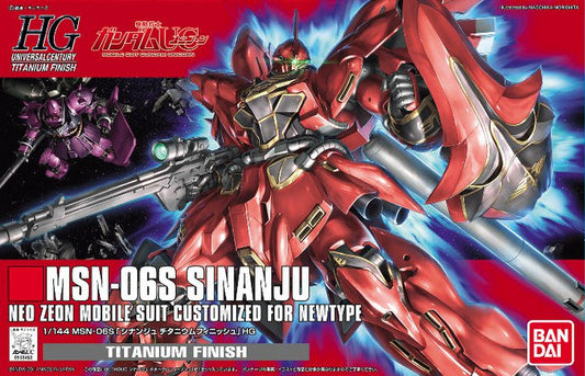 HG 1/144 MSN-06S Sinanju Titanium Finish