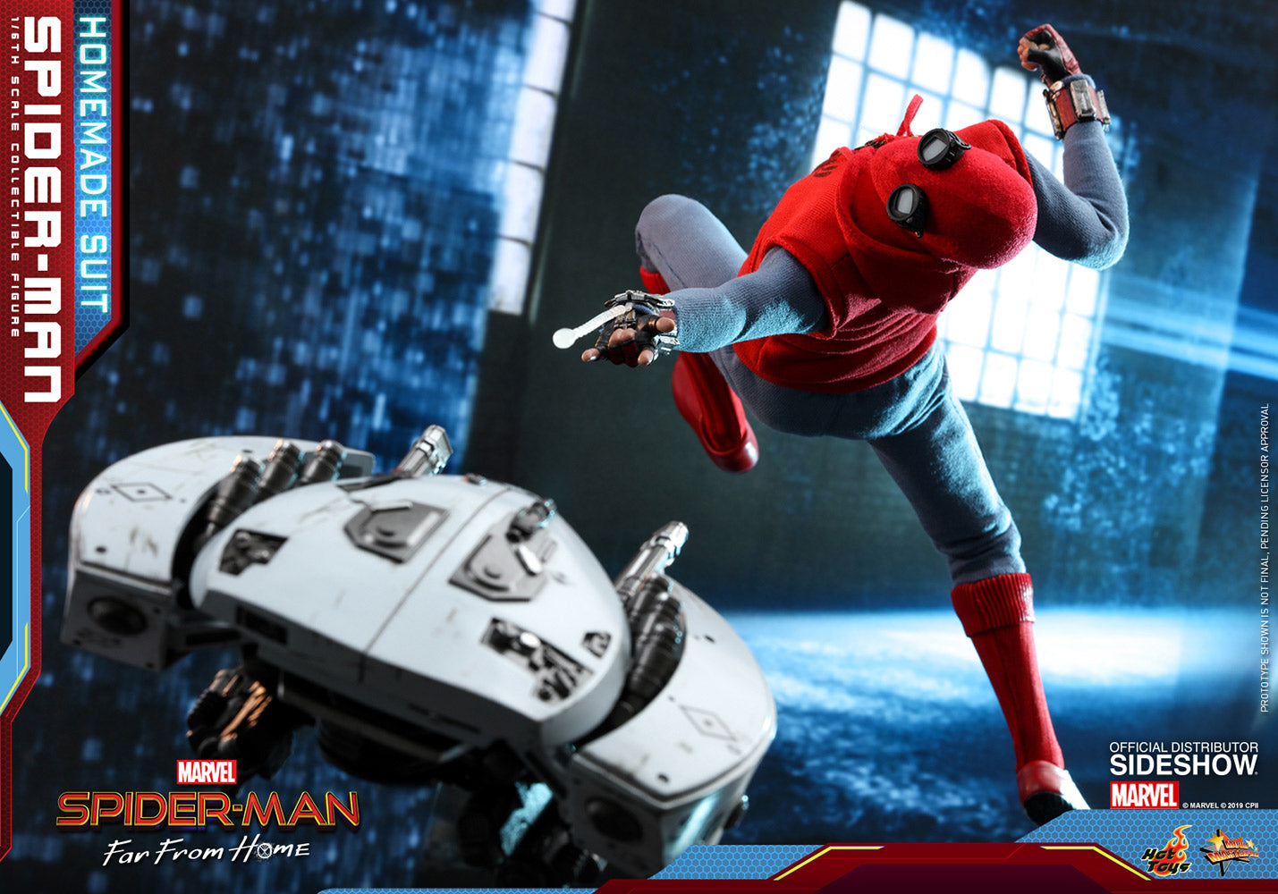 Spider-man Homemade Suit - Spider-man Far From Home - Sixth Scale Figure by Hot Toys