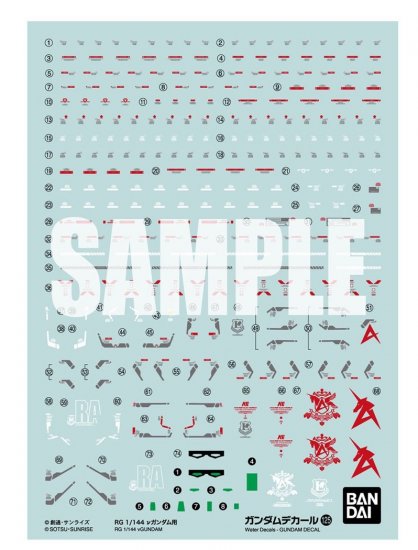 Gundam Decal #125 - RG Gundam Nu 1/144