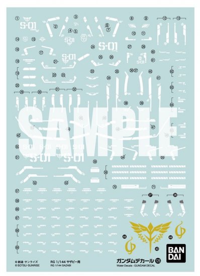 Gundam Decal #126 - RG Sazabi 1/144