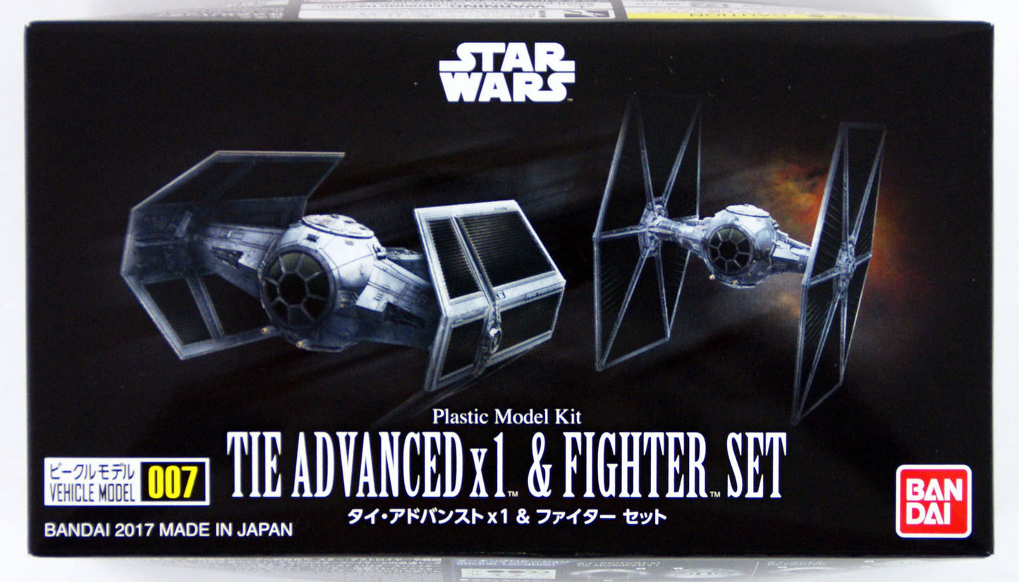 Vehicle Model #007 Tie Advanced x 1 & Fighter SET