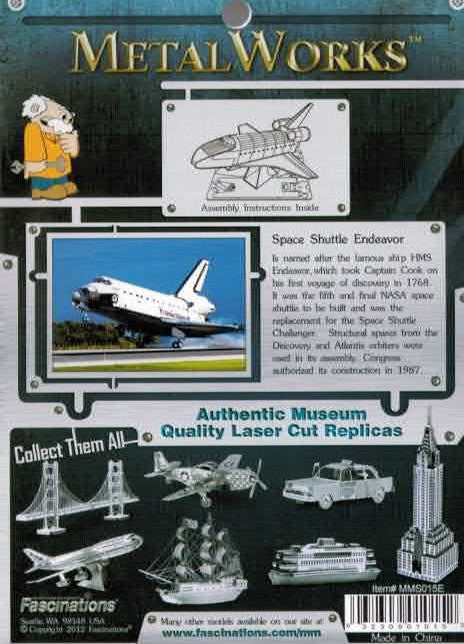 Metal Earth - Space Shuttle Endeavor 3D Laser Cut Model