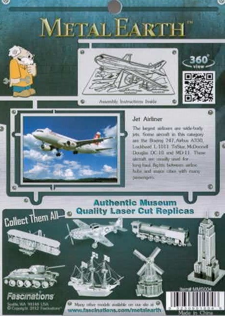 Jet Airplane 3D Laser Cut Model