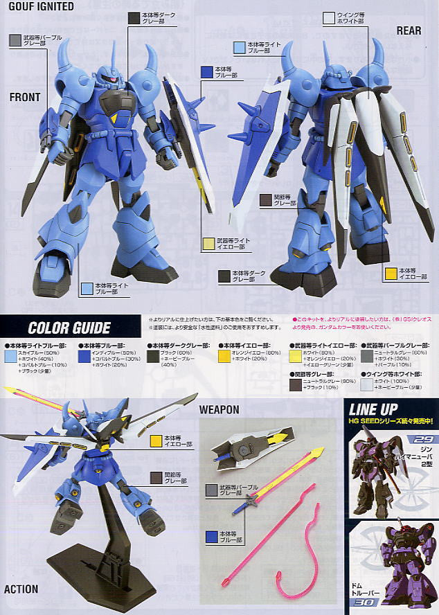 HG 1/144 Gouf Ignited