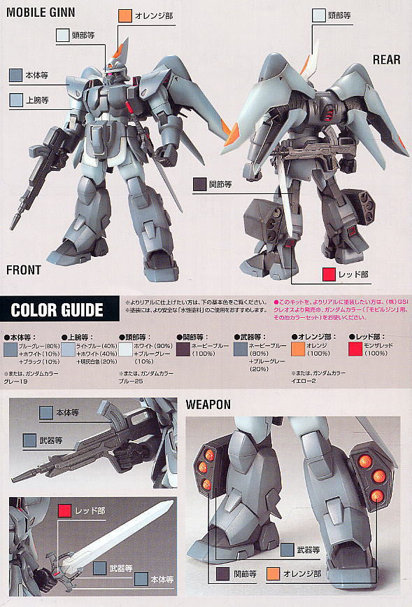HG 1/144 Mobile Ginn