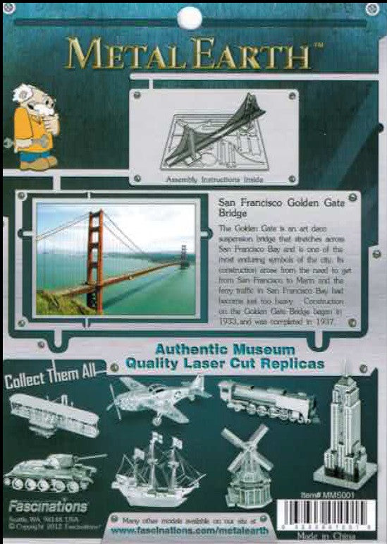 Metal Earth - San Francisco Golden Gate Bridge
