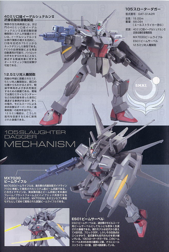 HG 1/144 105 Slaughter Dagger