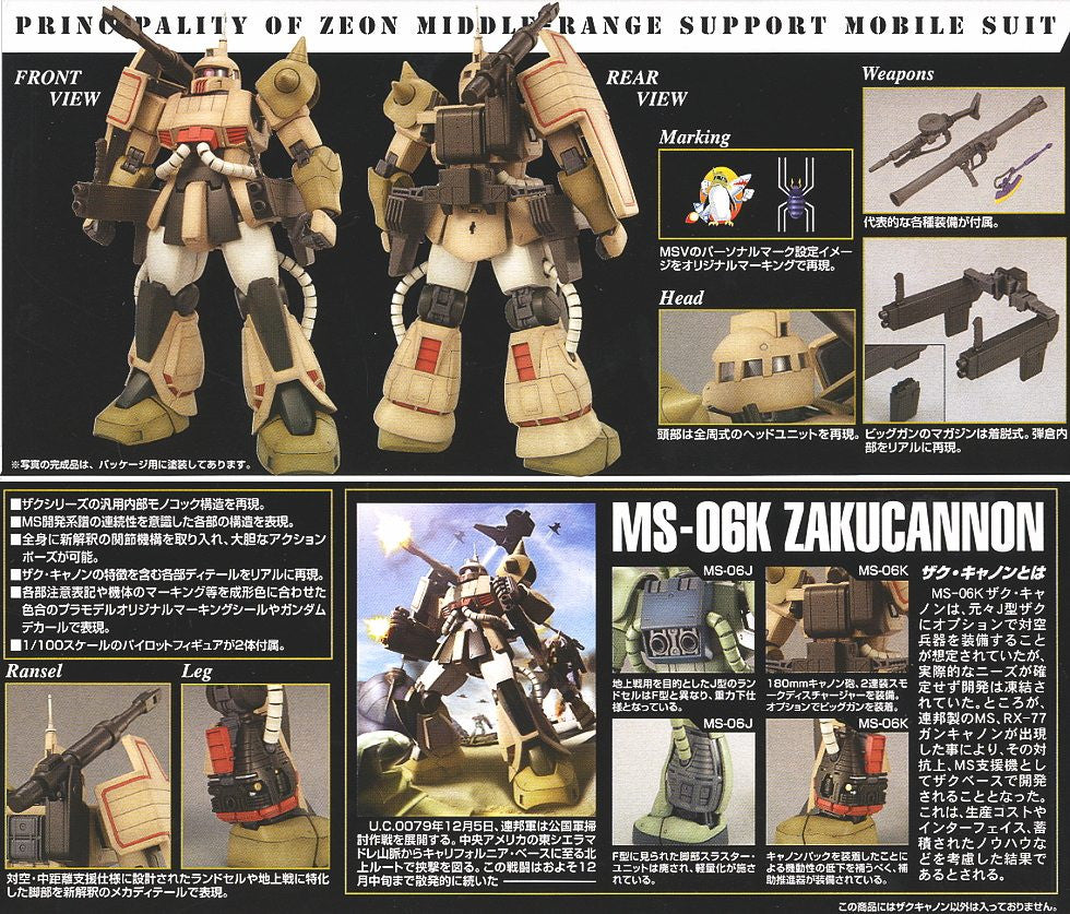 MG 1/100 Zaku Cannon