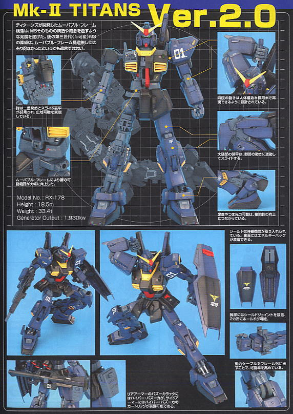 MG 1/100 Gundam Mk-II Ver. 2.0 Titans