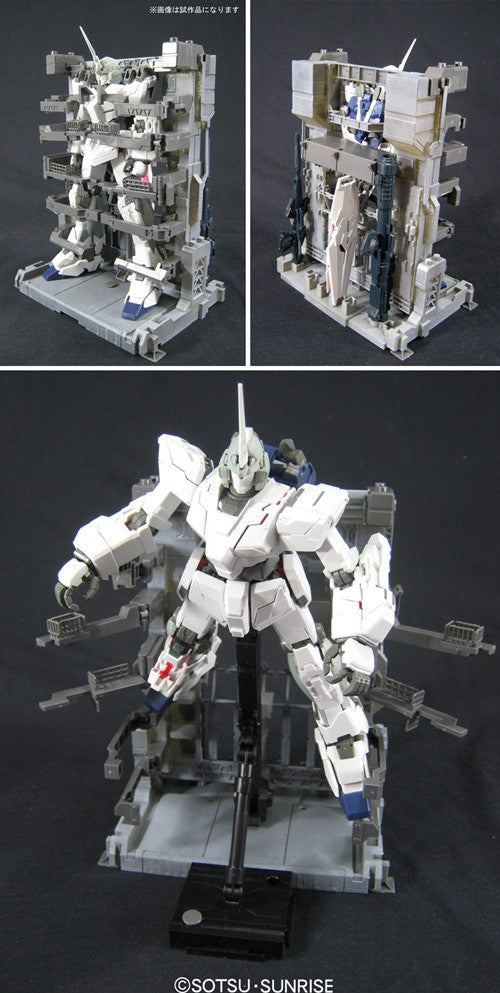 MG 1/100 Unicorn Gundam HD Color + Cage
